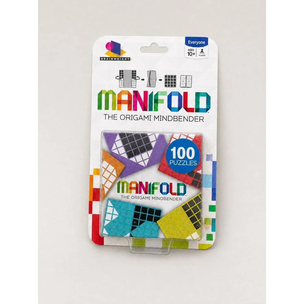 Brainwright Manifold The Origami Mindbender 100 Paper Puzzles Logic Game New